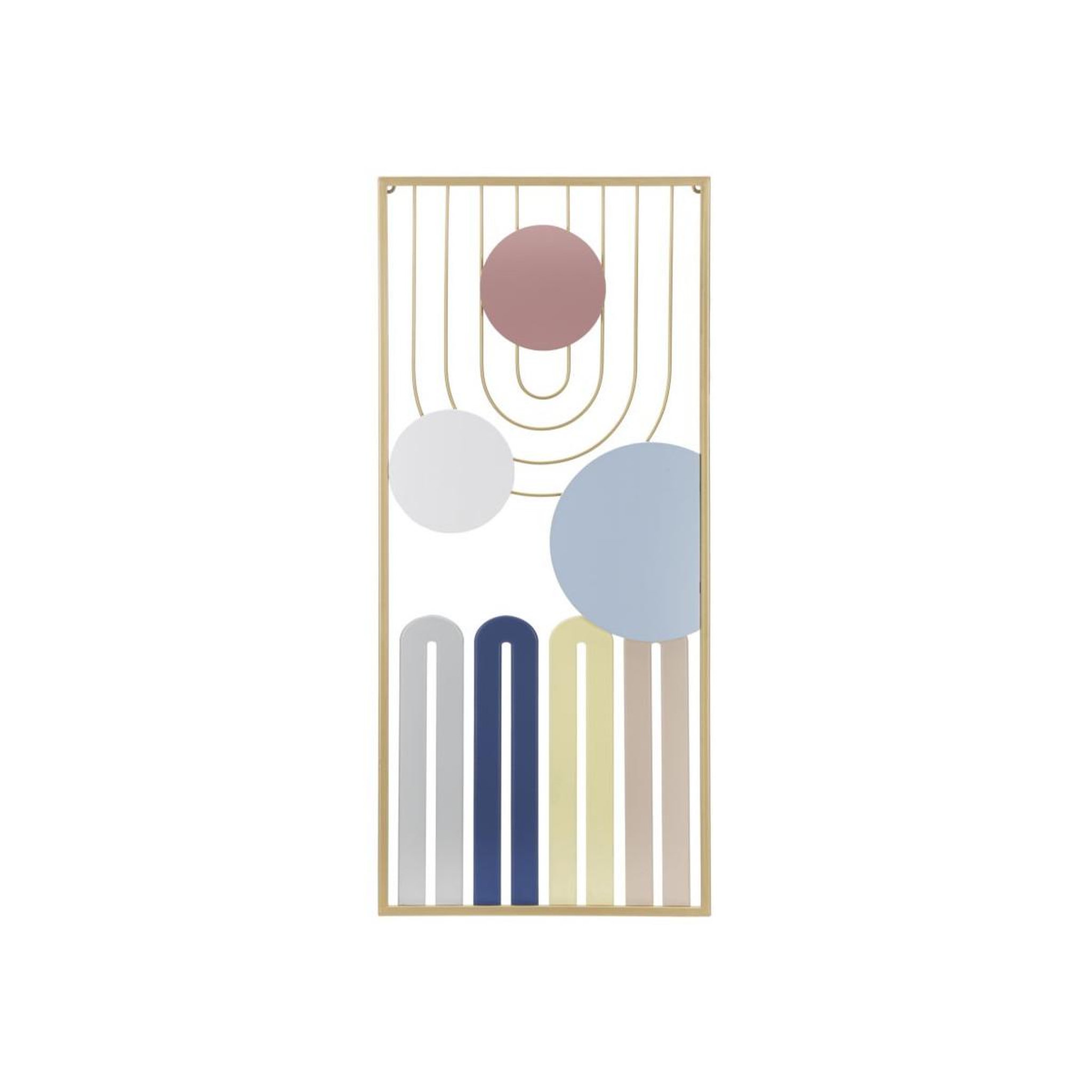 Paris Prix Décoration murale encadrée en métal  colorful  84cm multicolore