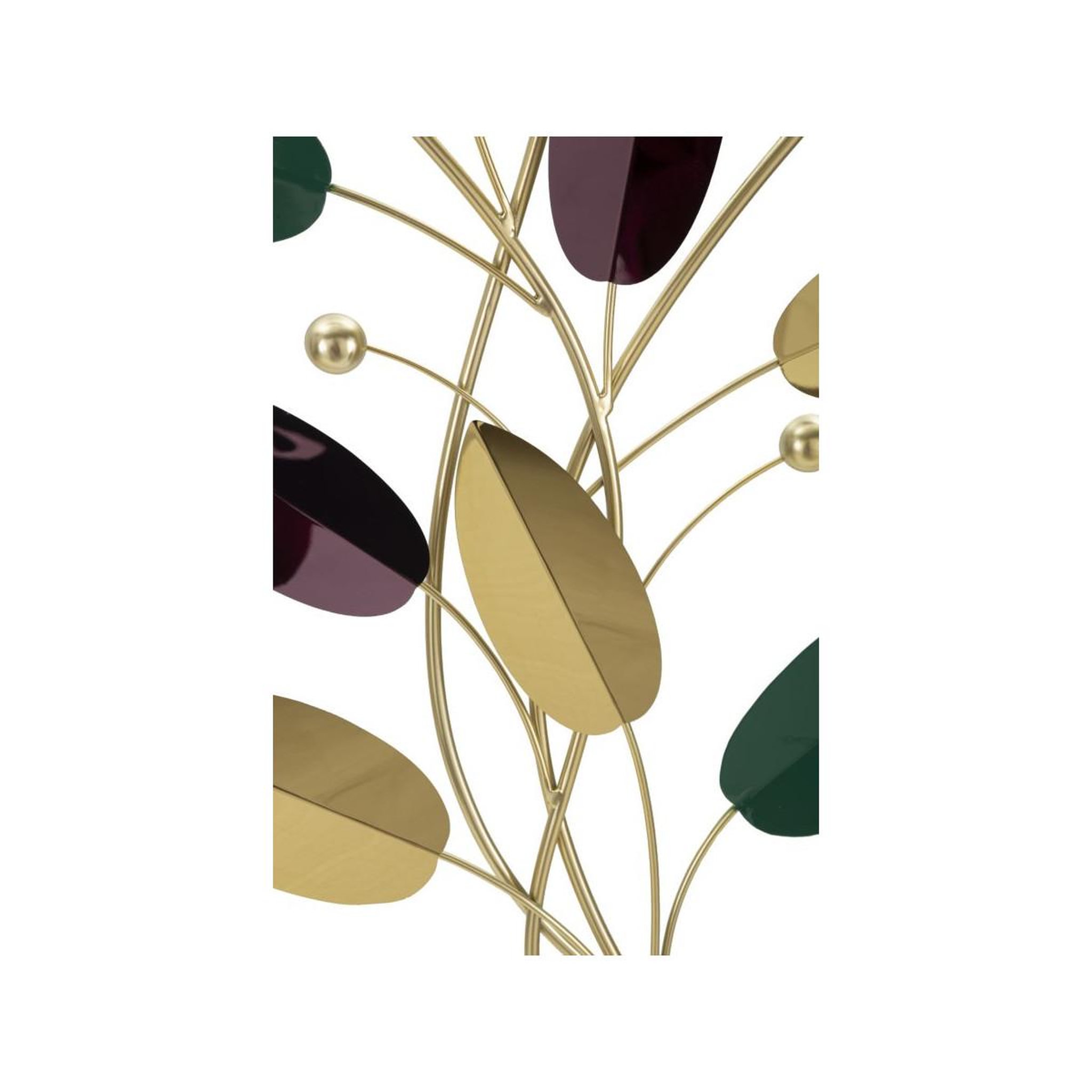 Voir la diapositive 3 : Paris Prix Déco murale feuilles  colorful  59cm multicolore