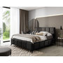 Voir la diapositive 3 : BEST MOBILIER Millie - lit coffre - 180x200 cm - sommier inclus - en velours