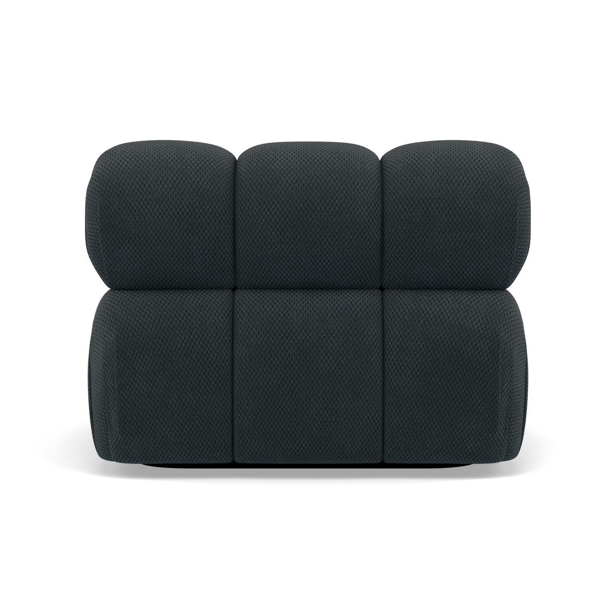 LISA DESIGN Ruby - module d'assise sans accoudoirs en velours texturé