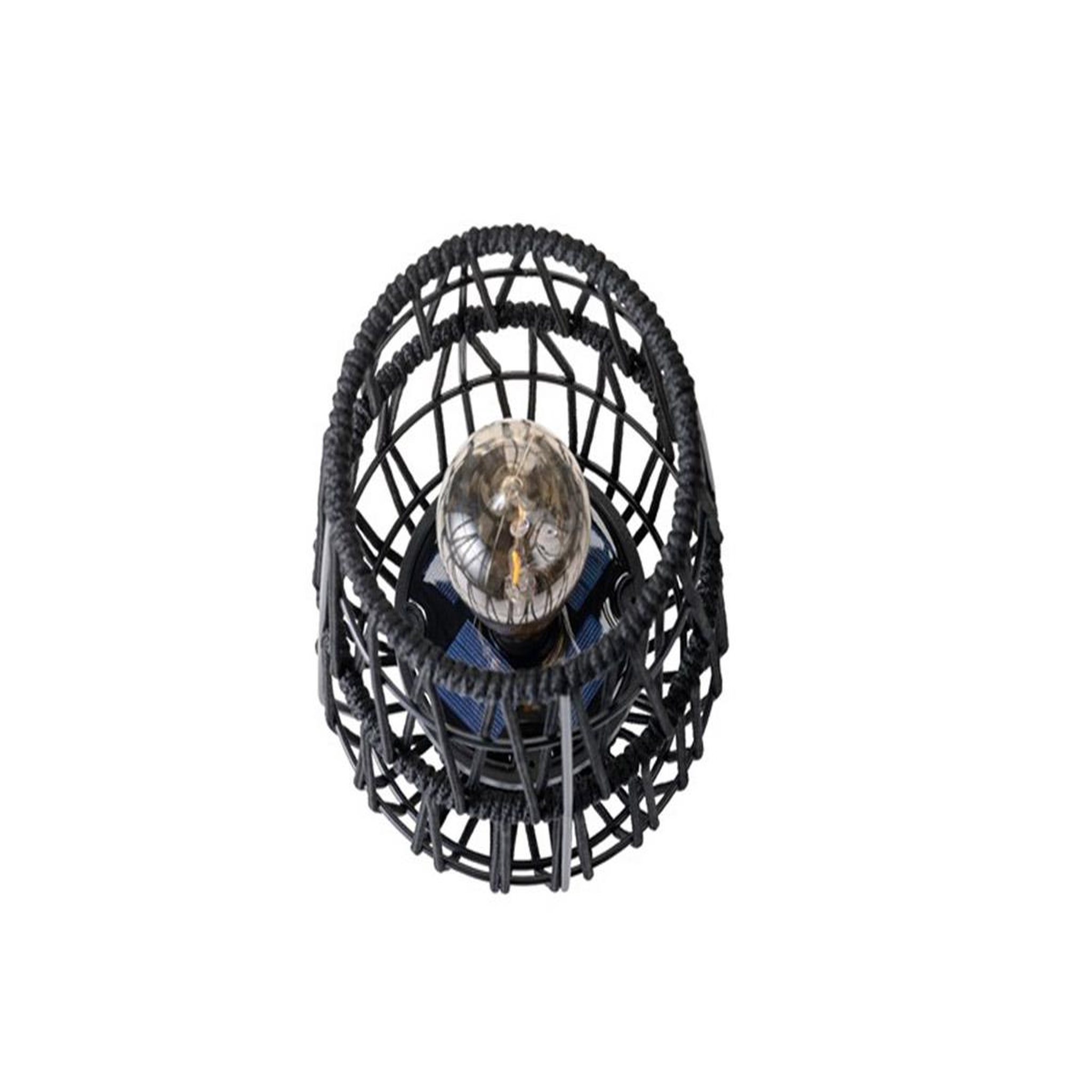 Voir la diapositive 4 : JARDIDECO Lanterne de jardin solaire décorative noire - Ø 18 x 27,5 cm - Jardideco