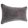 Voir la diapositive 1 : ATMOSPHERA Coussin Déhoussable  Lilou  50x30cm Gris Foncé