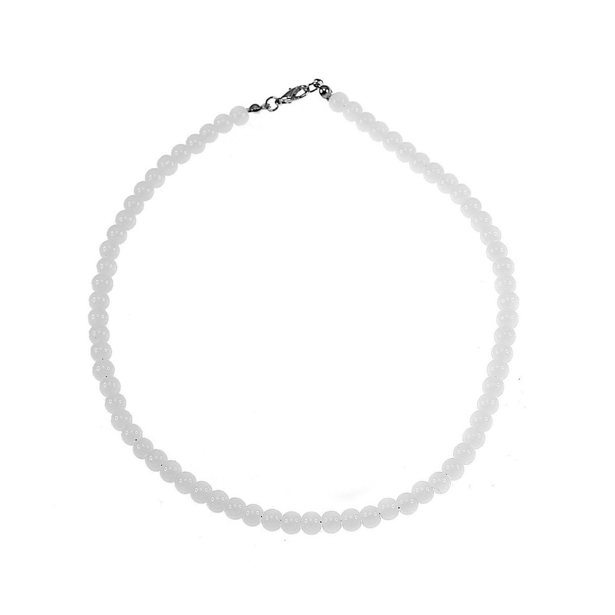 SC CRYSTAL Collier blanc orné de perles de verre par SC Crystal