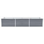 Voir la diapositive 3 : VIDAXL Lit sureleve de jardin Acier galvanise 240x80x45 cm Gris