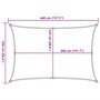 Voir la diapositive 6 : VIDAXL Voile d'ombrage 160 g/m^2 Vert clair 2,5x4 m PEHD