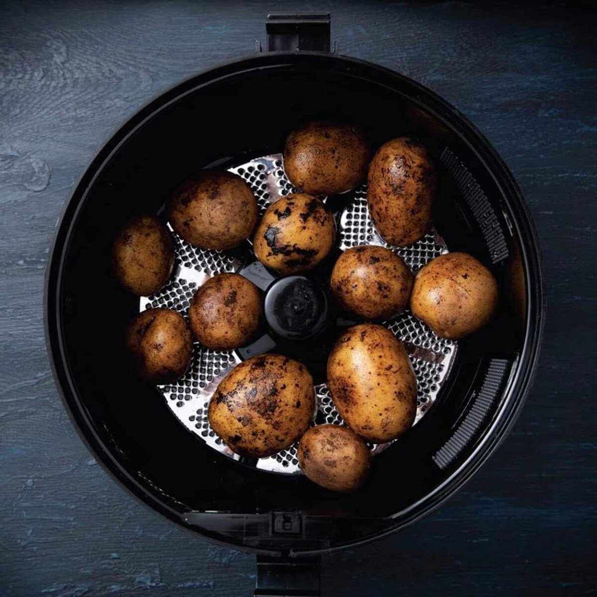 GASTRONOMA Eplucheuse à Pommes de Terre Électrique 85W avec Essoreuse à Salade - Robot Eplucheur automatique Noir Gastronoma