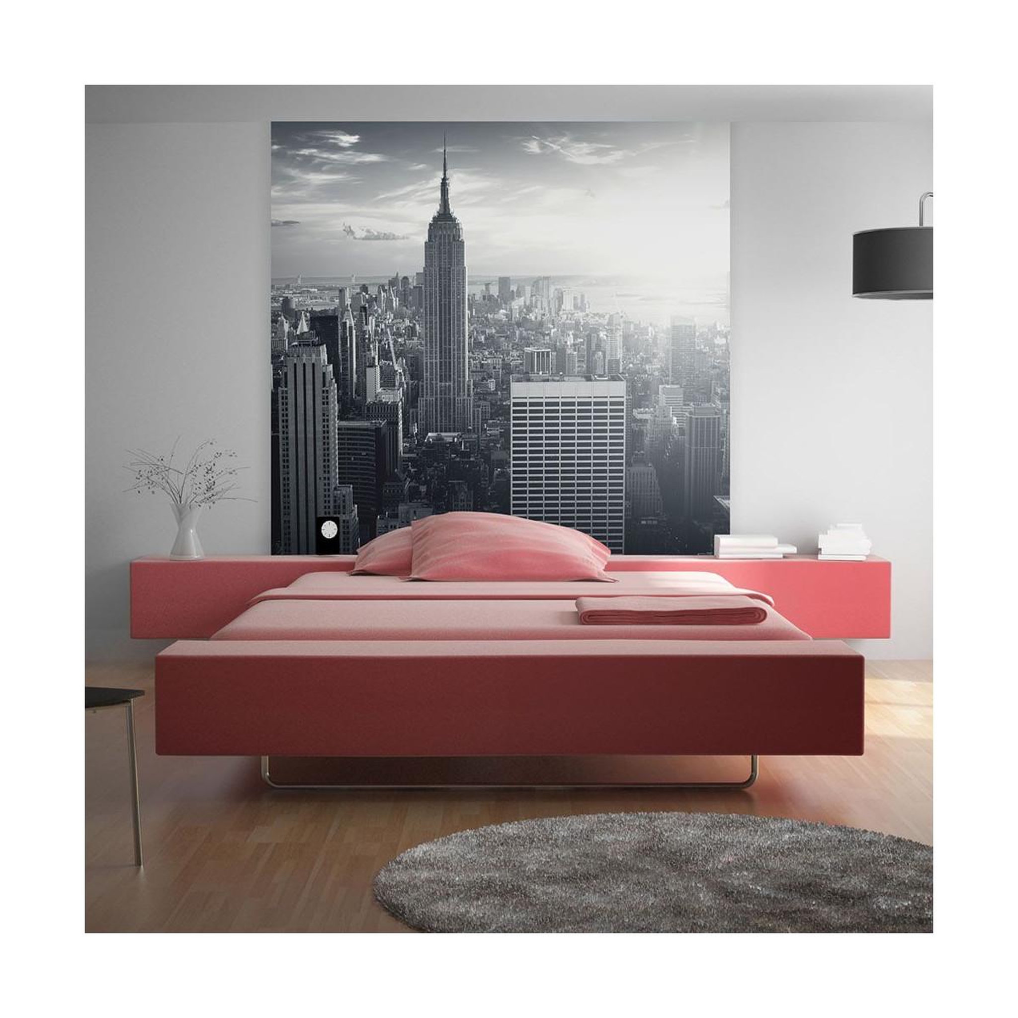 Paris Prix Papier peint  manhattan new yorkais au lever de soleil. Coloris disponibles : Multicolore