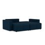 Voir la diapositive 6 : BEST MOBILIER Daryl - canapé d'angle réversible 4 places convertible avec coffre en tissu texturé