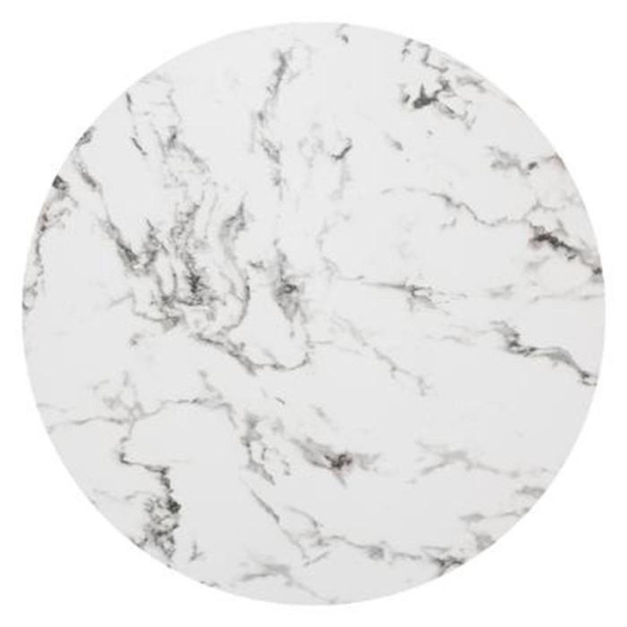 Voir la diapositive 6 : ATMOSPHERA Table à manger effet marbre  rayo  120cm blanc