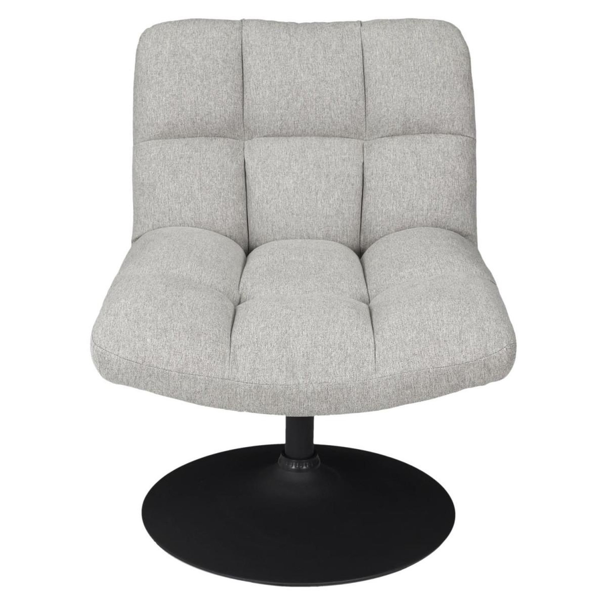Voir la diapositive 2 : The Home Deco Factory Fauteuil pivotant design  anton  89cm gris