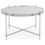 Voir la diapositive 2 : Paris Prix Table d'Appoint Design Ronde  Keops  63cm Argent