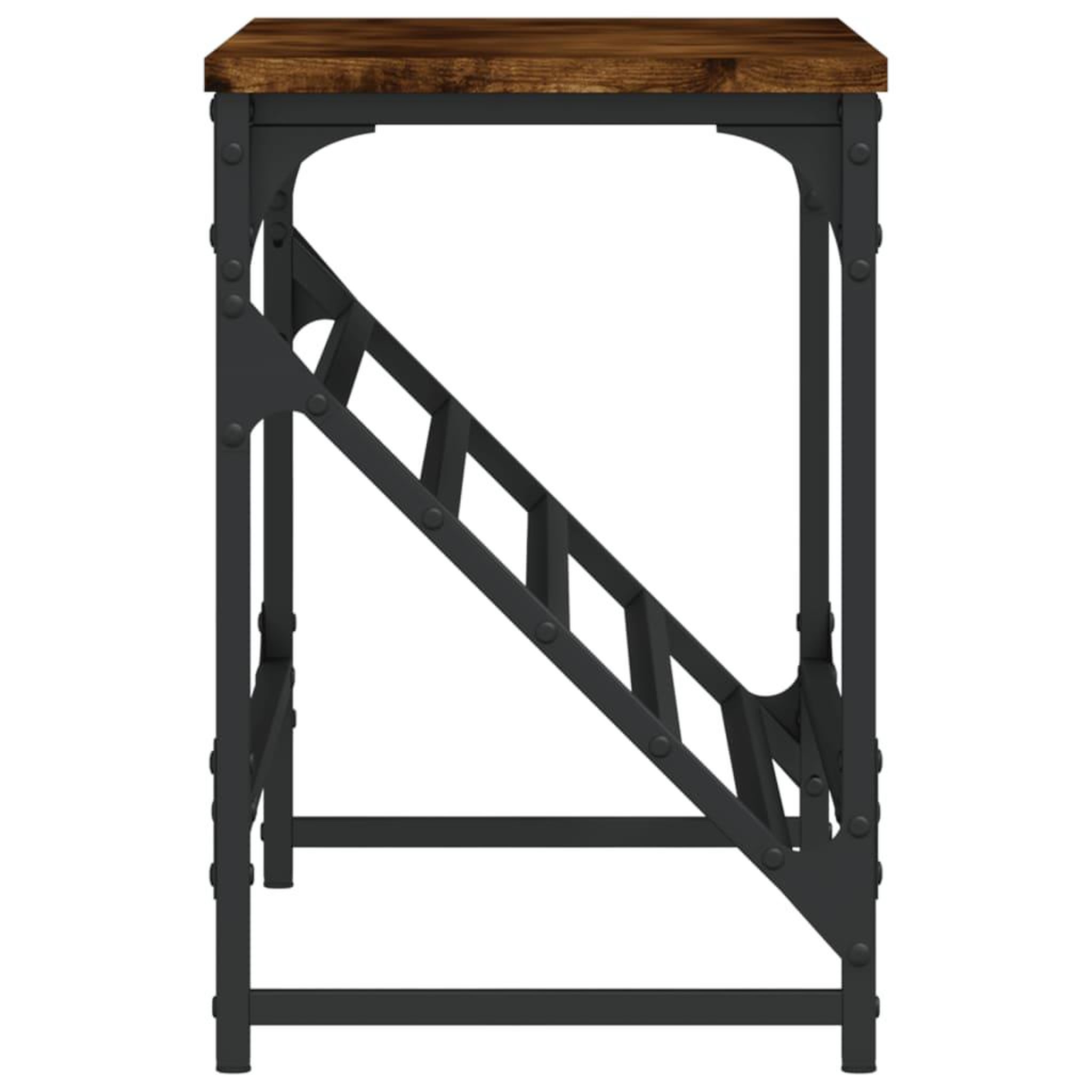 Voir la diapositive 5 : VIDAXL Etagere a chaussures chene fume 90x30x45 cm bois d'ingenierie