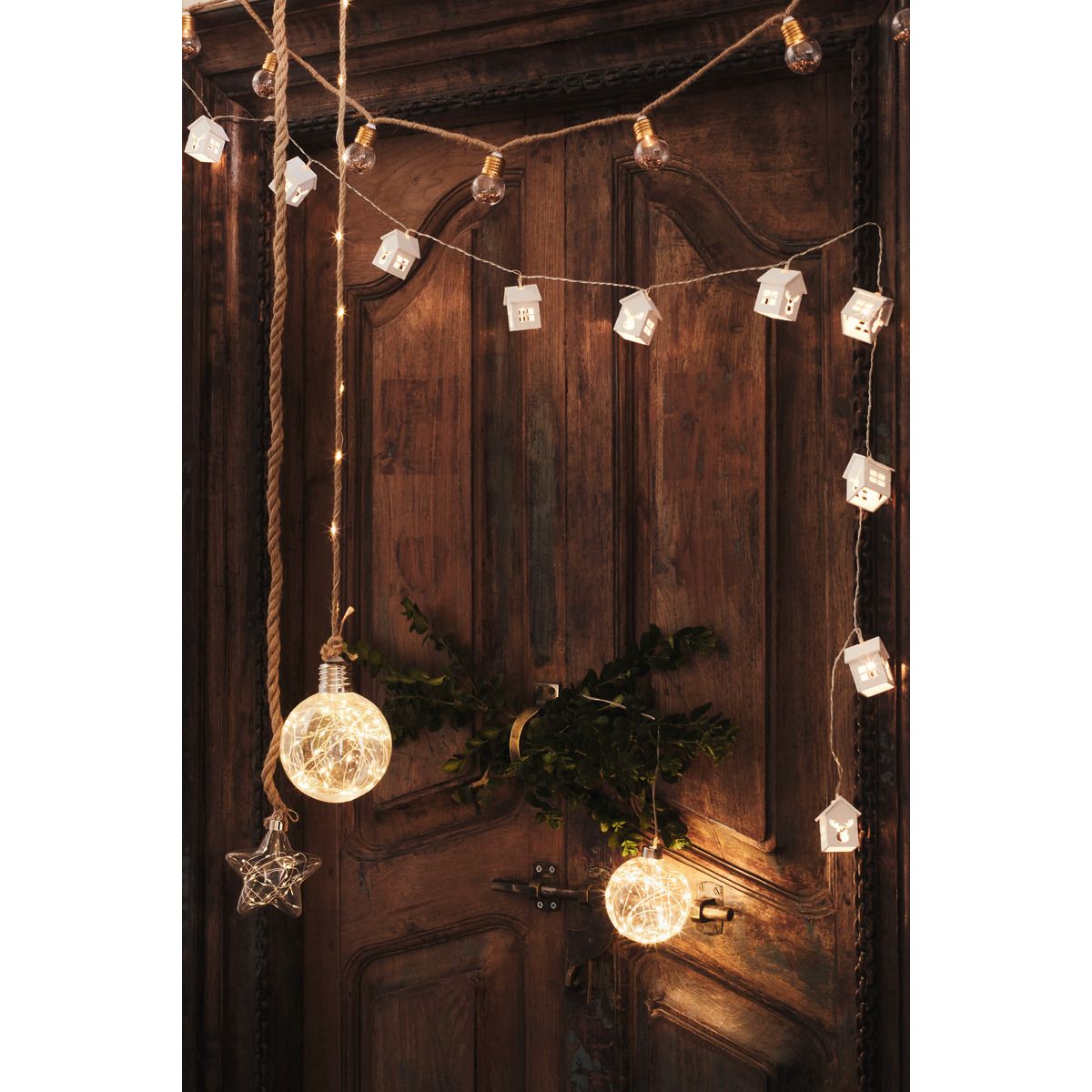 ACTUEL Guirlande intérieure 25 led étoile de verre