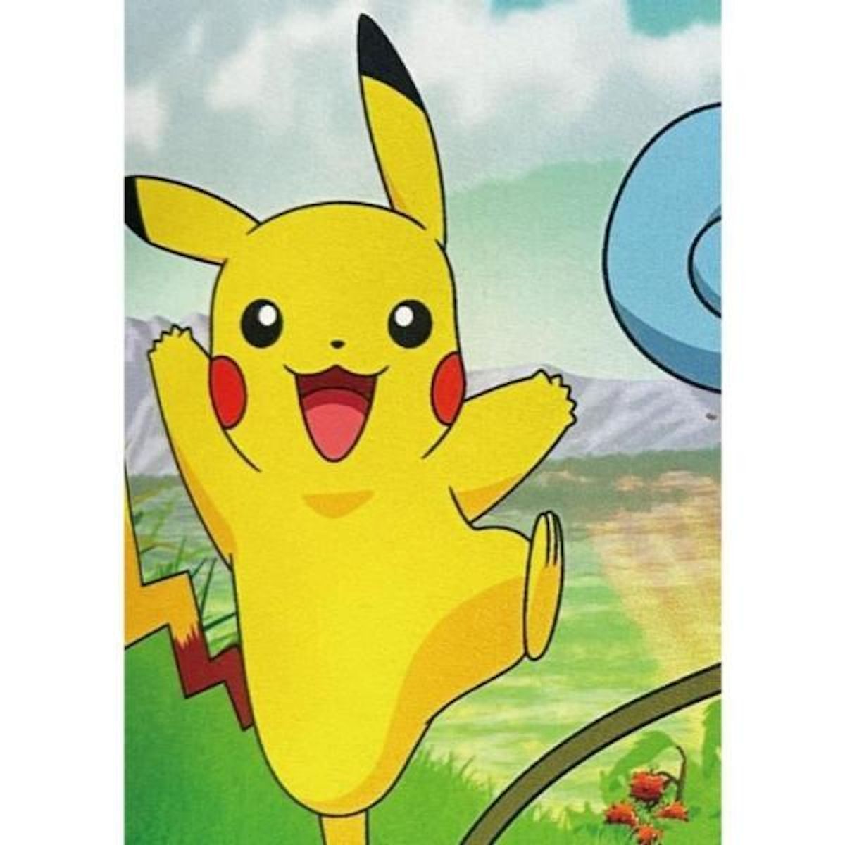 Pokemon Coussin double face - Carré - POKEMON - Pikachu et Starter 1G II - Microfibre - 40 x 40 cm