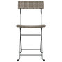 Voir la diapositive 4 : VIDAXL Chaises de bistrot pliantes lot de 6 Gris Resine tressee acier