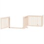 Voir la diapositive 4 : VIDAXL Barriere pour chien avec porte pliable 6 panneaux bois peuplier