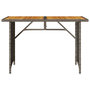 Voir la diapositive 4 : VIDAXL Table de jardin avec dessus en bois gris 110x68x70 cm rotin