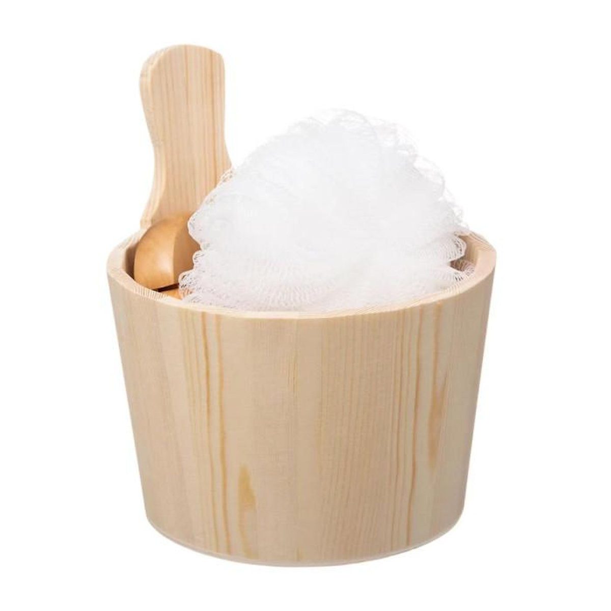 Body beauty Coffret 5 Pièces Salle de Bain  Spa  16cm Naturel