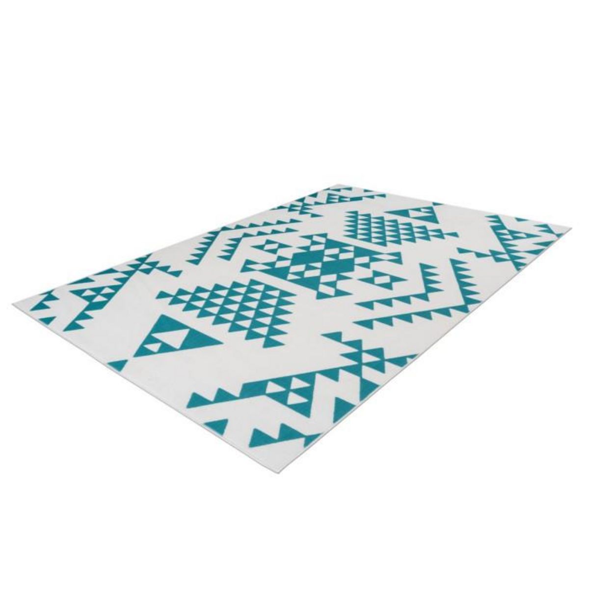 Paris Prix Tapis Ethnique à Poils Courts  Esperanto VI  Turquoise