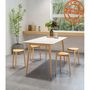 Voir la diapositive 4 : Paris Prix Tabouret Empilable en Bois  Garland  44cm Naturel