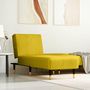 Voir la diapositive 1 : VIDAXL Chaise longue jaune velours