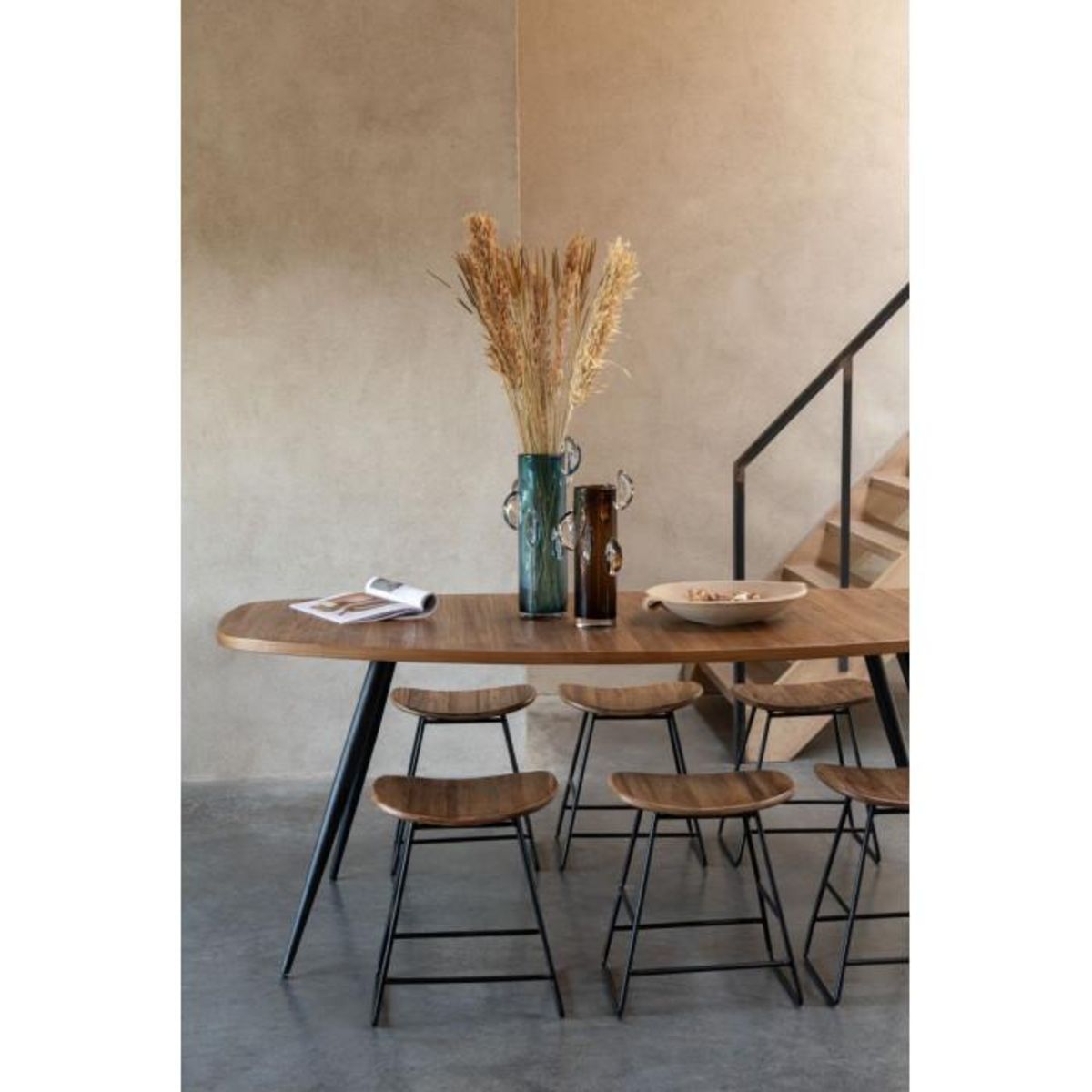 Paris Prix Vase Design en Verre  Steggy  37cm Marron