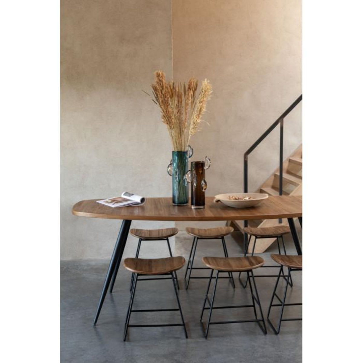 Paris Prix Vase Design en Verre  Steggy  37cm Marron