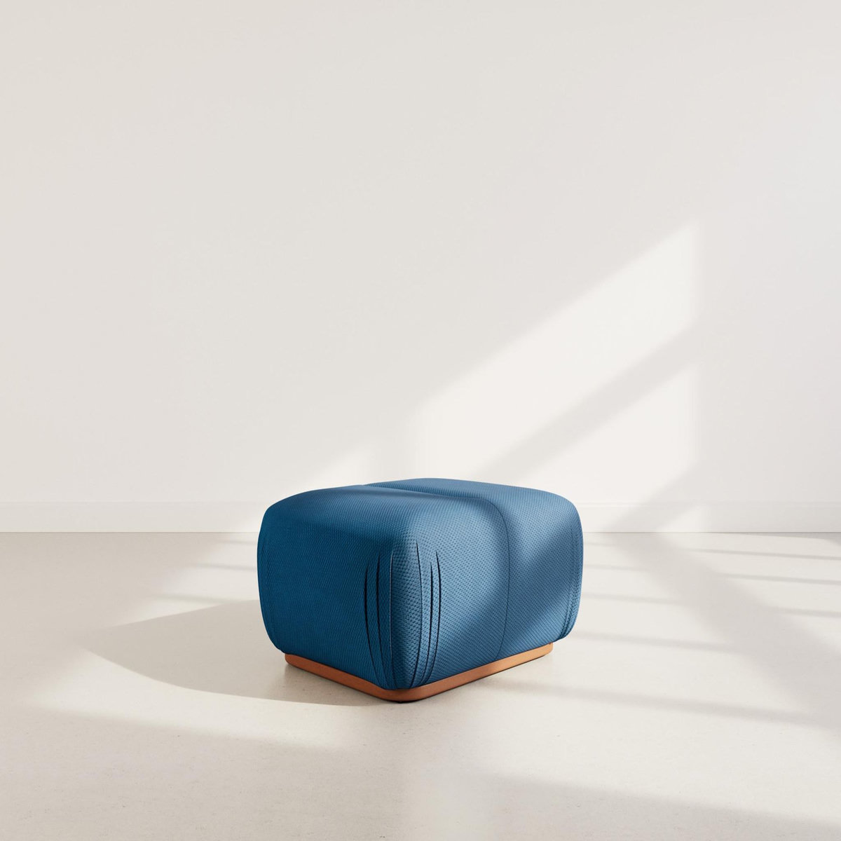 LISA DESIGN Penelope - pouf en velours texturé