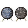 Voir la diapositive 1 : AAAAA Horloge de table DKD Home Decor Bleu Noir Multicouleur Métal Verre Vintage 20,5 x 5 x 24 cm (2 Unités)