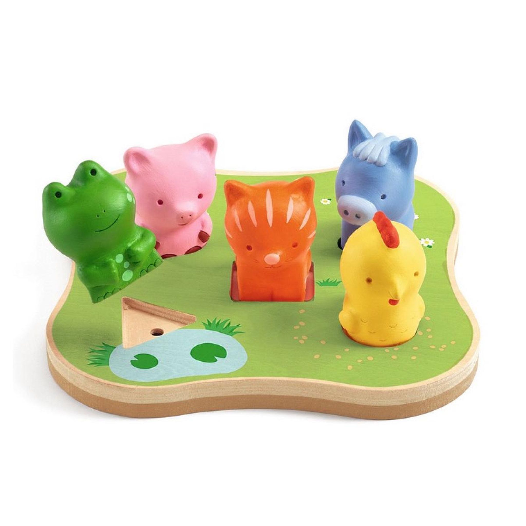Voir la diapositive 2 : Djeco Puzzle sonore Caconimo - Animaux de la ferme