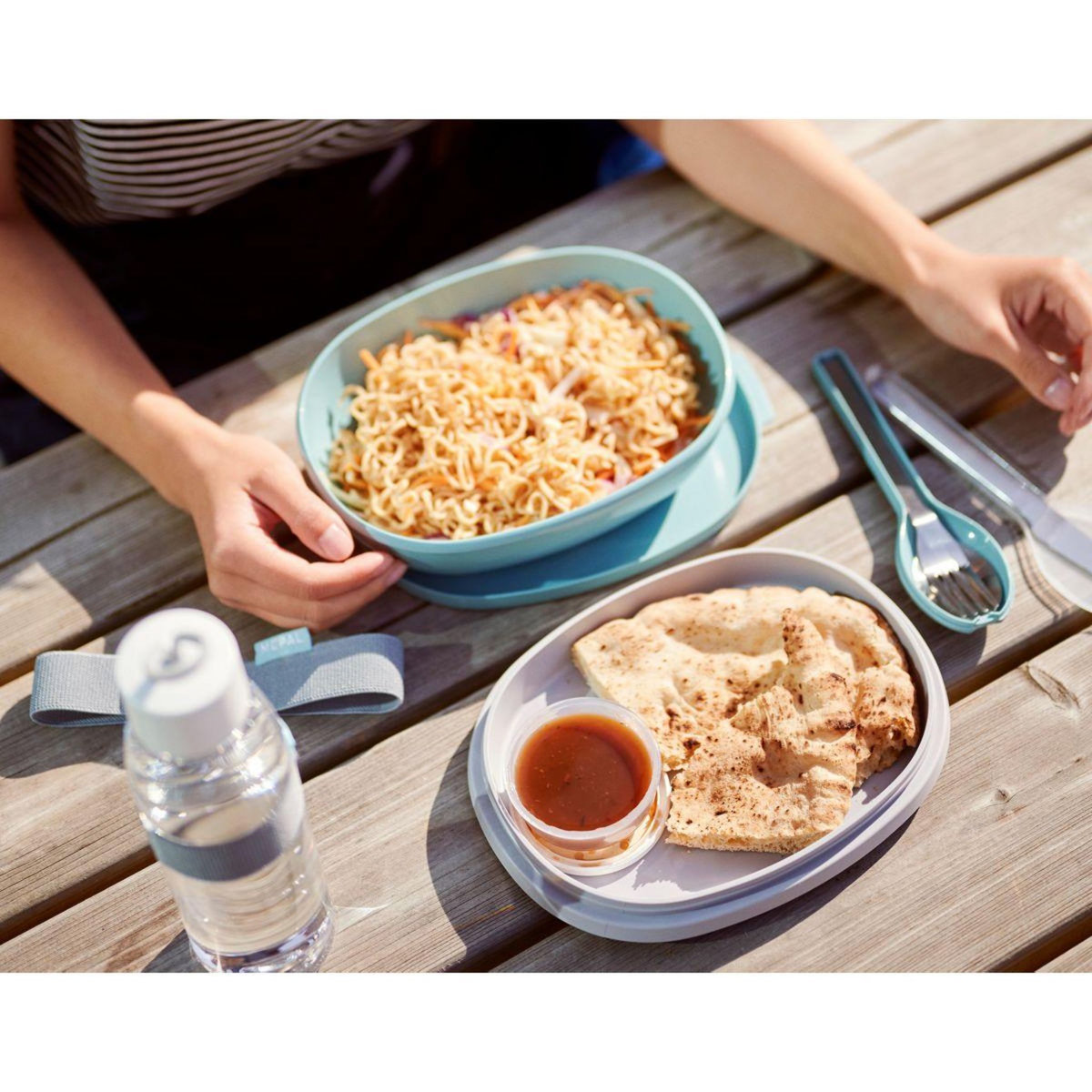 MEPAL Lunch box Ellipse duo - Nordic Sage