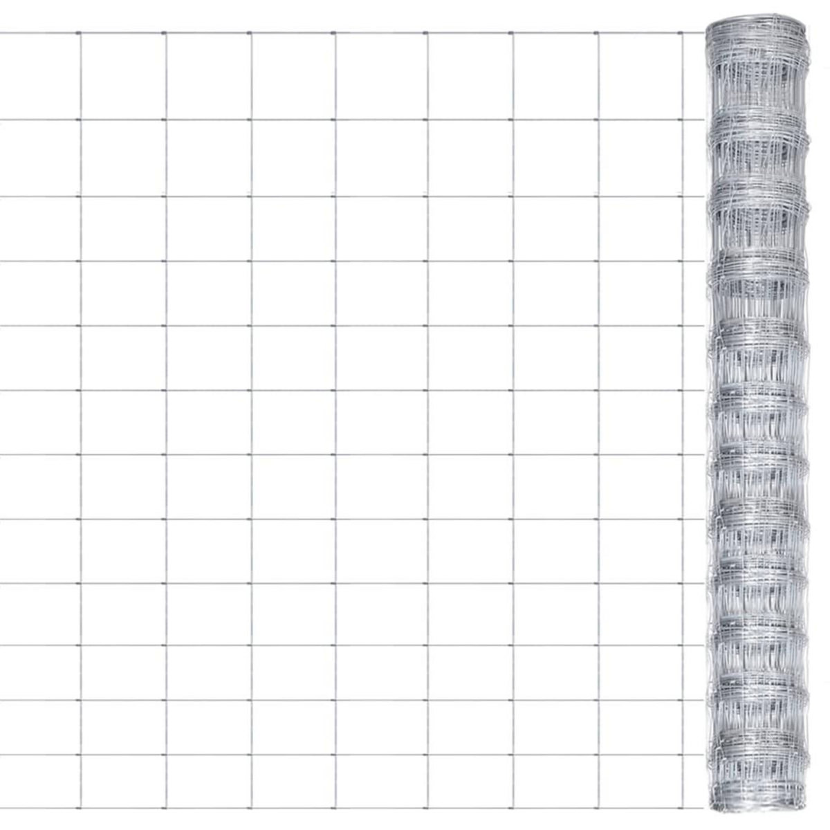 VIDAXL Cloture de jardin Acier galvanise 50x1,25 m Argente