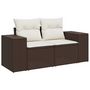 Voir la diapositive 3 : VIDAXL Salon de jardin avec coussins 5 pcs marron resine tressee