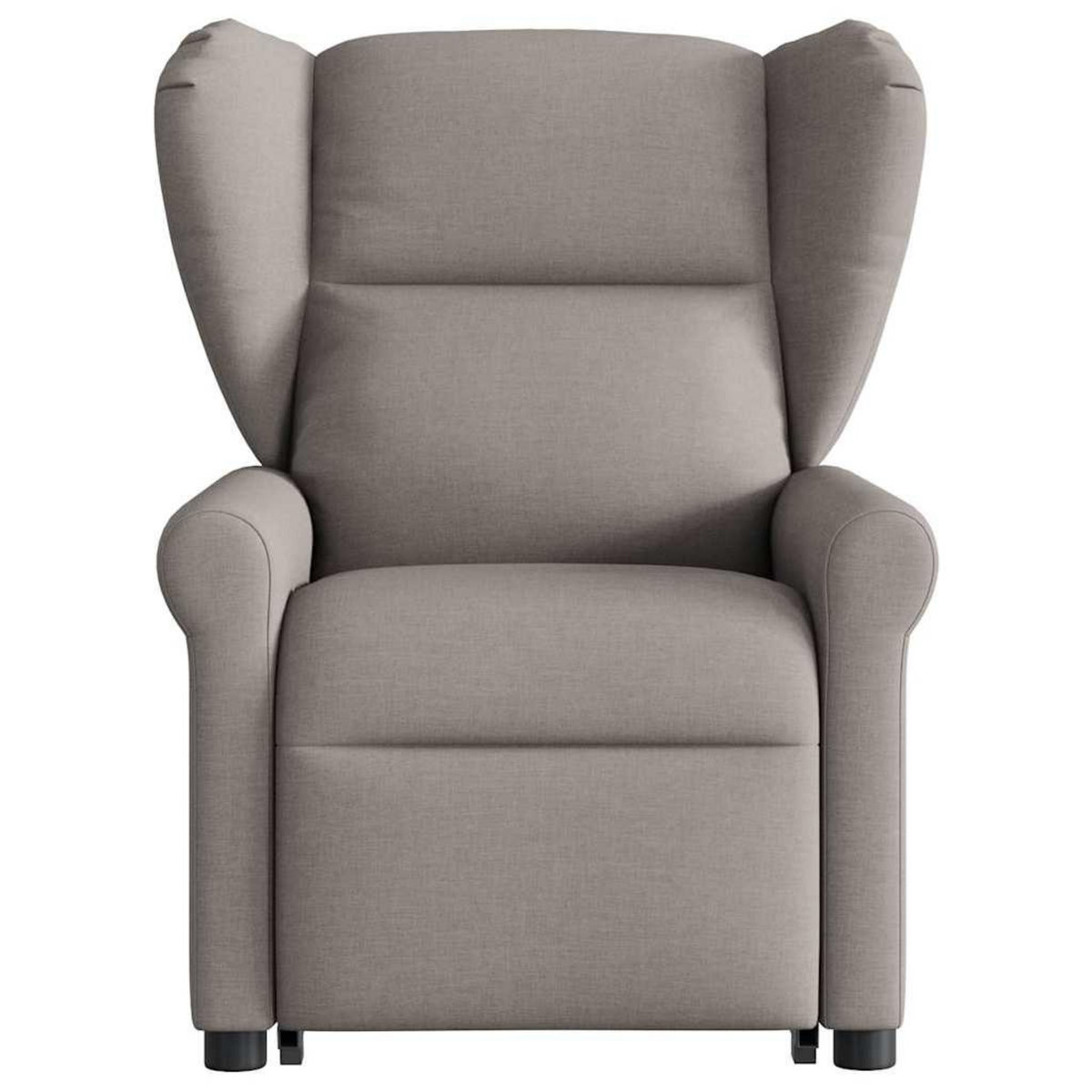 VIDAXL Fauteuil inclinable de massage Taupe Tissu