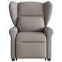 Voir la diapositive 4 : VIDAXL Fauteuil inclinable de massage Taupe Tissu