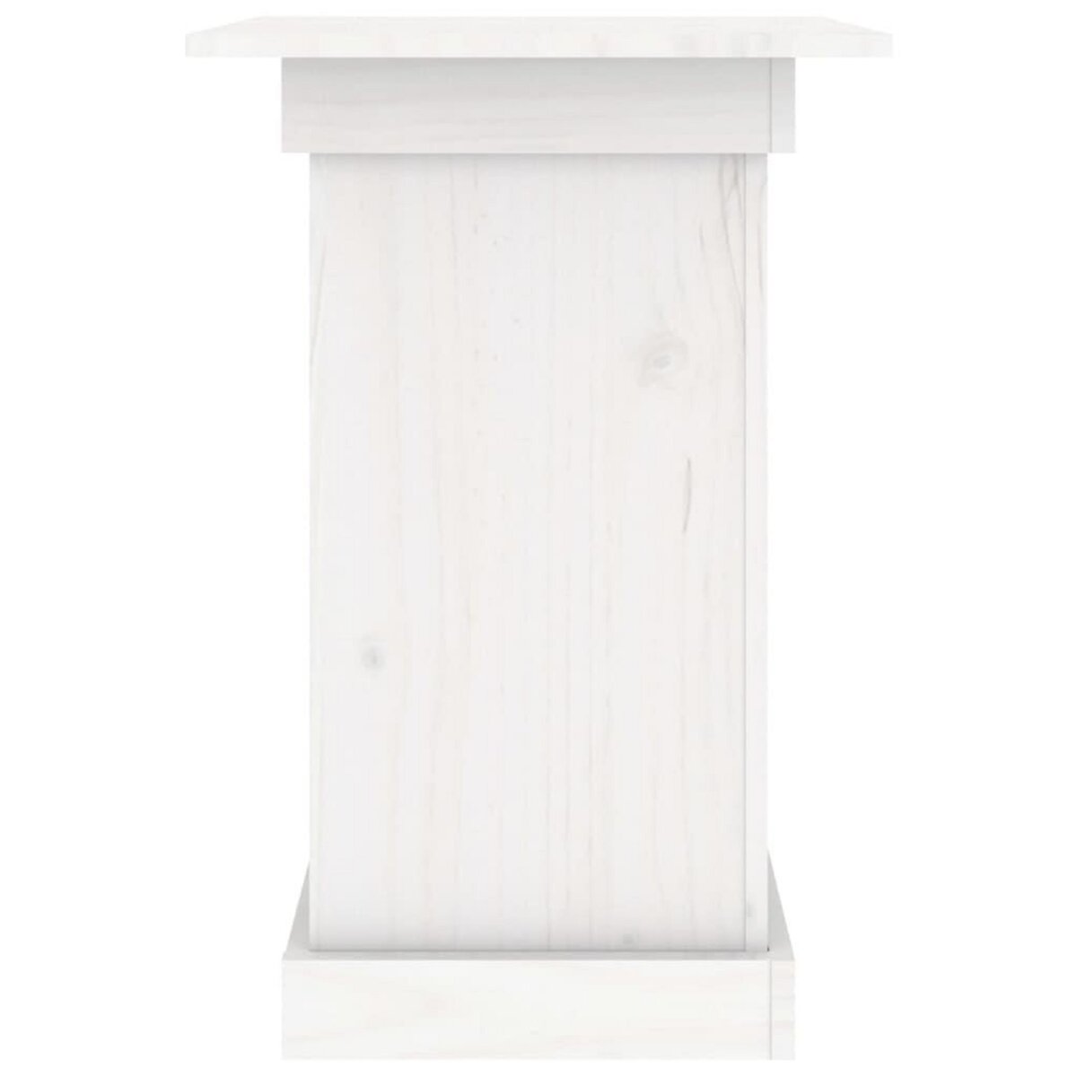 VIDAXL Support a fleurs Blanc 40x40x60 cm Bois de pin solide