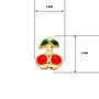 Voir la diapositive 3 : L'ATELIER D'AZUR Boucles d'Oreilles Or 18 Carats 750/000 Jaune - Cerises