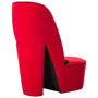 Voir la diapositive 3 : VIDAXL Chaise en forme de talon haut rouge velours