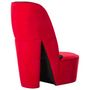 Voir la diapositive 3 : VIDAXL Chaise en forme de talon haut rouge velours