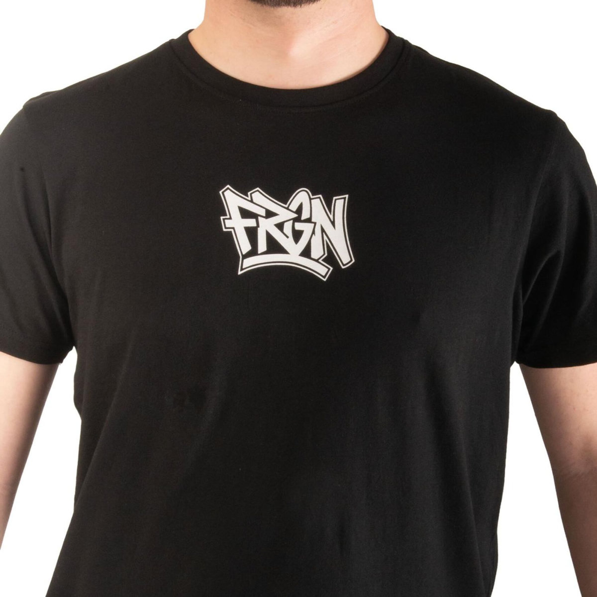 FREEGUN T-shirt homme en coton 140GSM imprimé devant et dos Boris