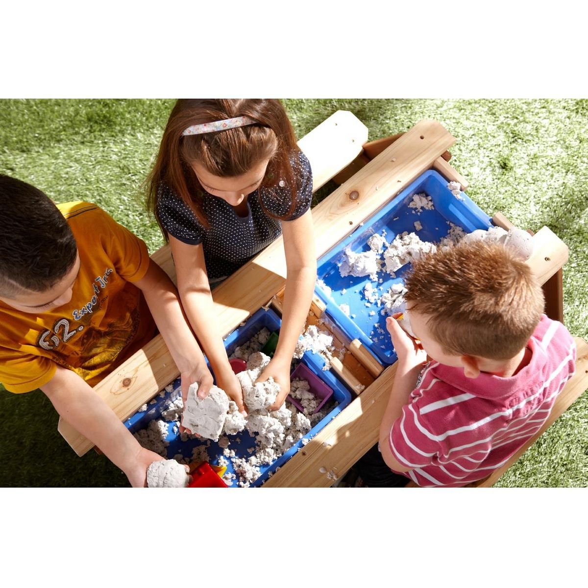 PRAGMA Table pique-nique bac à sable et eau - Bois - H56cm - Nick