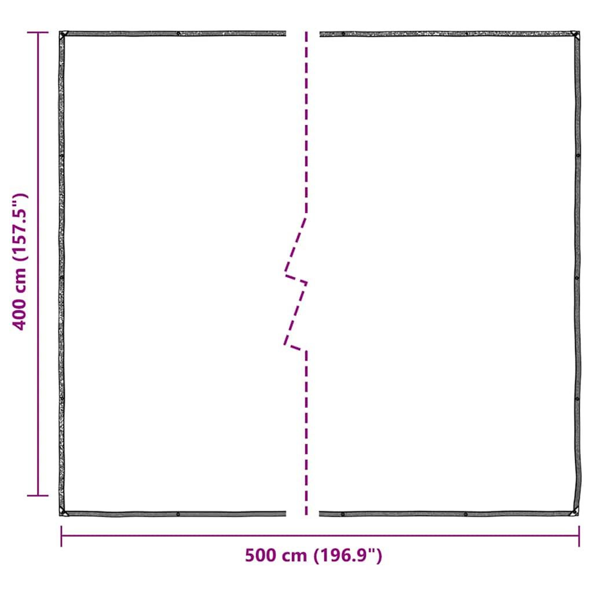 Voir la diapositive 6 : VIDAXL Bache transparente avec œillets 4x5 m polyethylene
