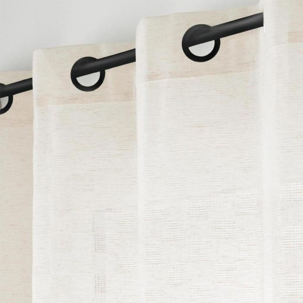 Paris Prix Rideau à Œillets Effet Lin Tissé  Logan  140x260cm Naturel