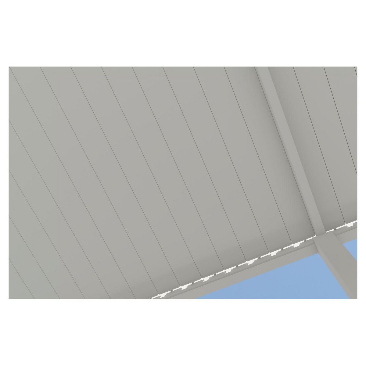 OMBREA Pergola bioclimatique autoportée 3x6 m - Aluminium - Blanc - VS OmBREA®