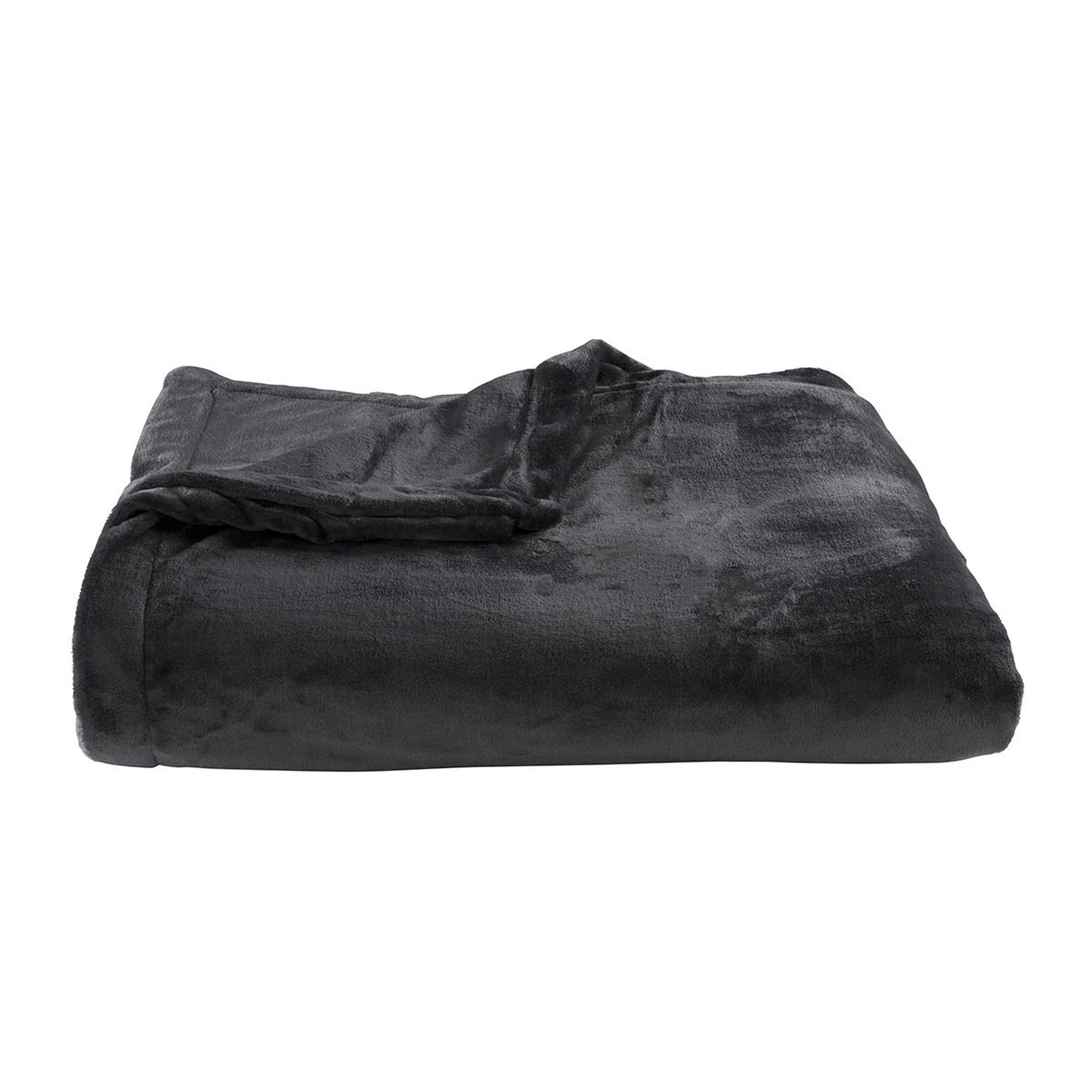 Voir la diapositive 2 : DODO Couverture polaire extra douce coloris anthracite