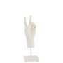 Voir la diapositive 2 : Paris Prix Statuette Déco  Main sur Pied  35cm Blanc