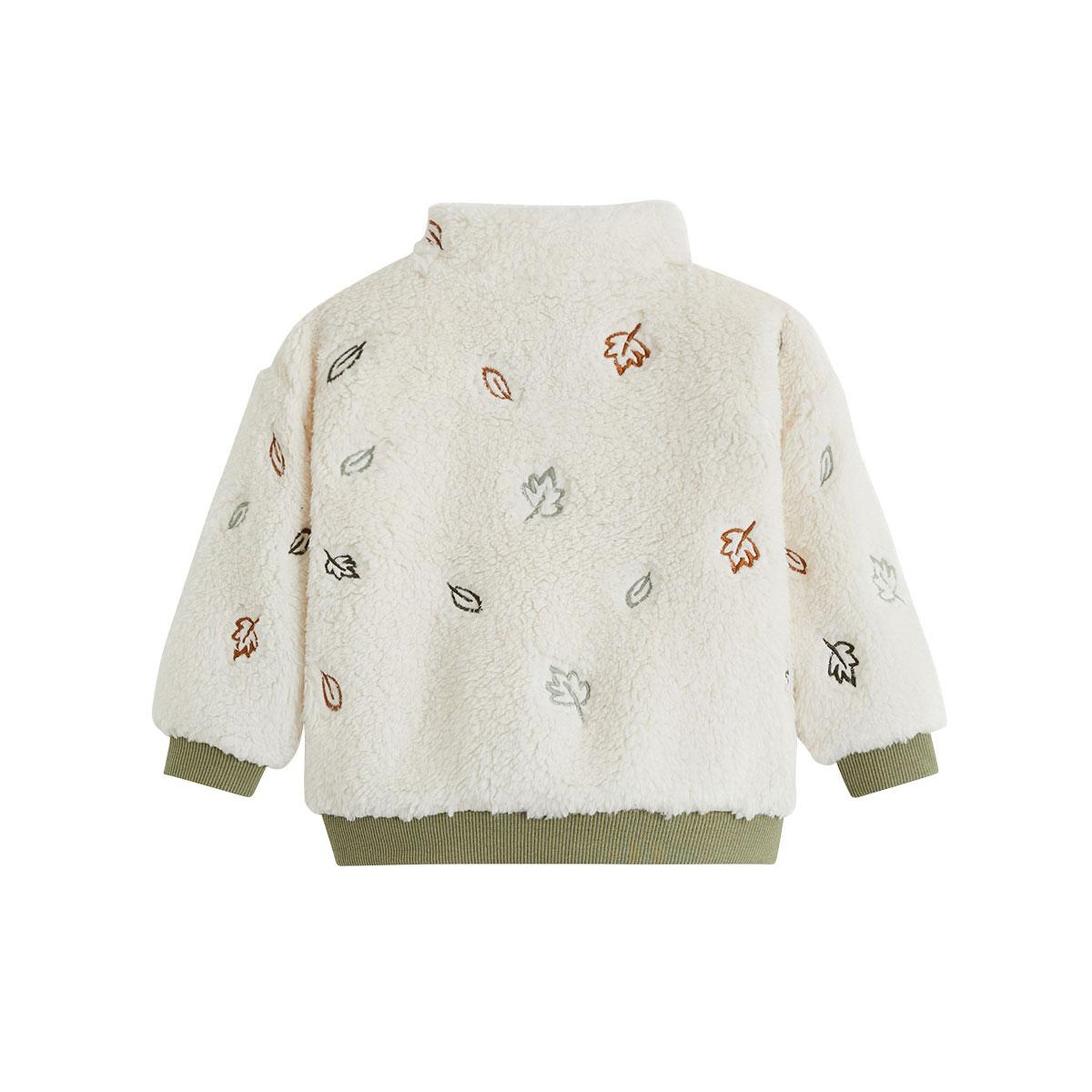 Voir la diapositive 2 : PETIT BEGUIN Sweat-shirt bébé en sherpa ginkgo