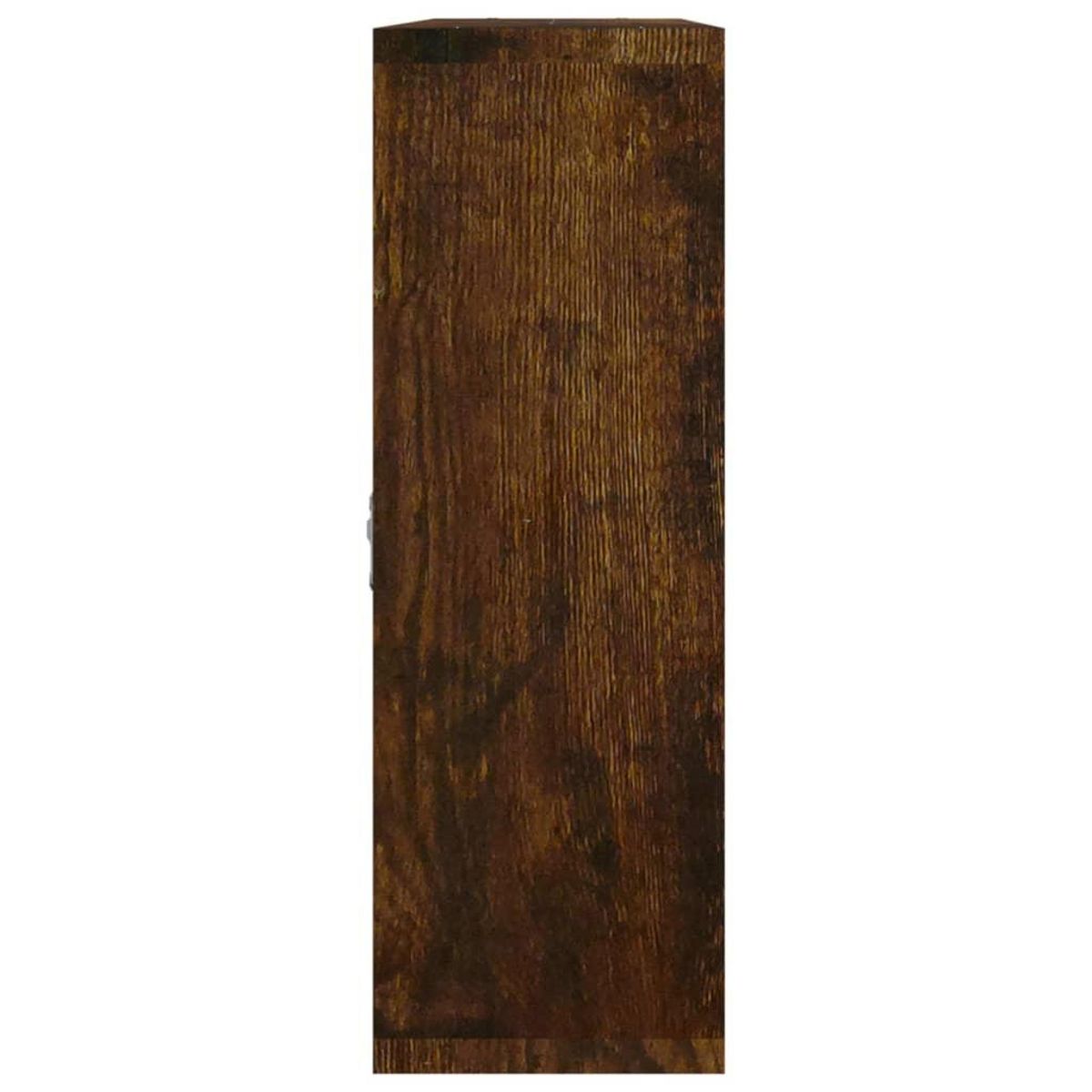 VIDAXL Etagere murale 8 compartiments Chene fume