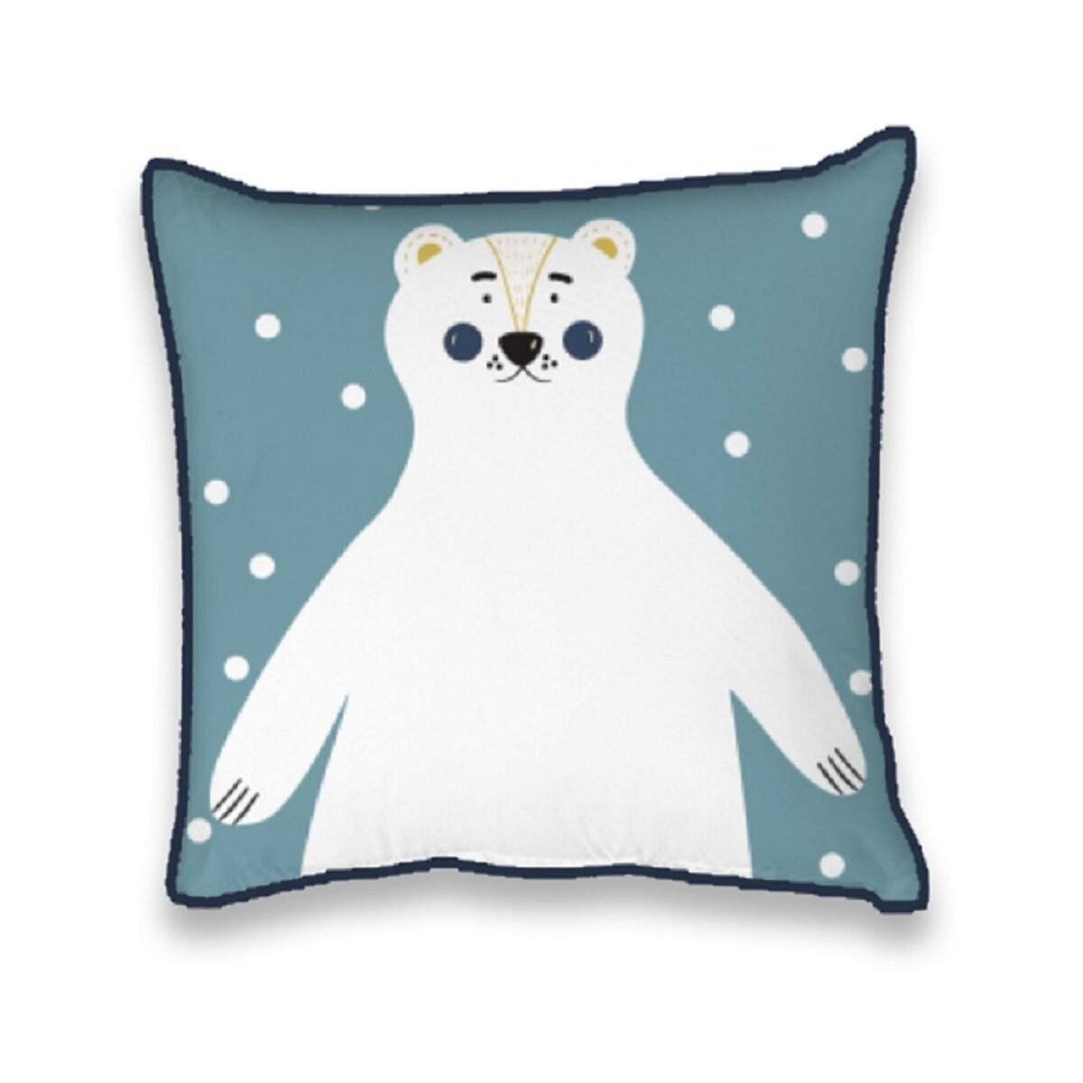 FUTURE HOME Coussin enfant imprimé en coton 40x40cm OURS