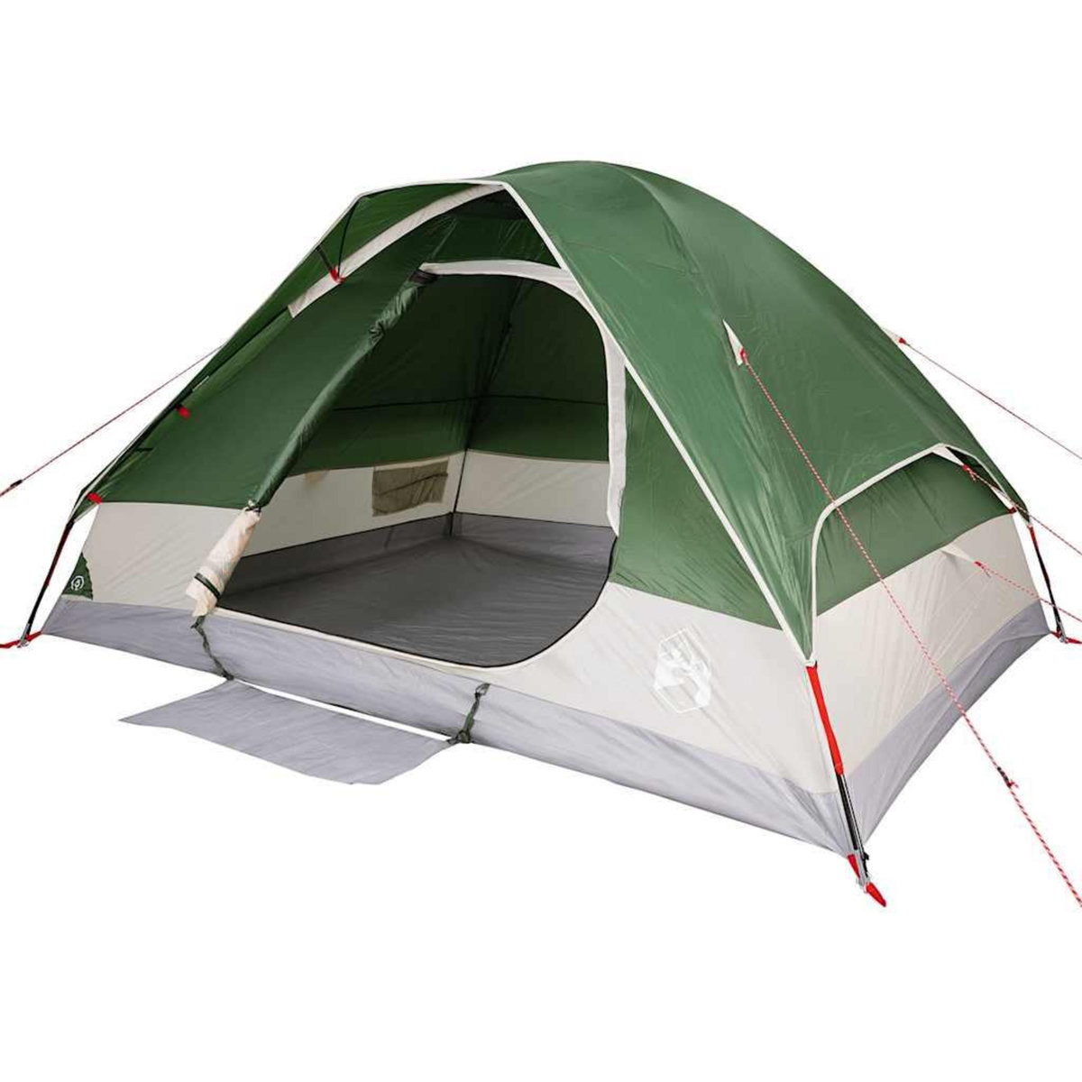 VIDAXL Tente de camping a dome 4 personnes vert impermeable